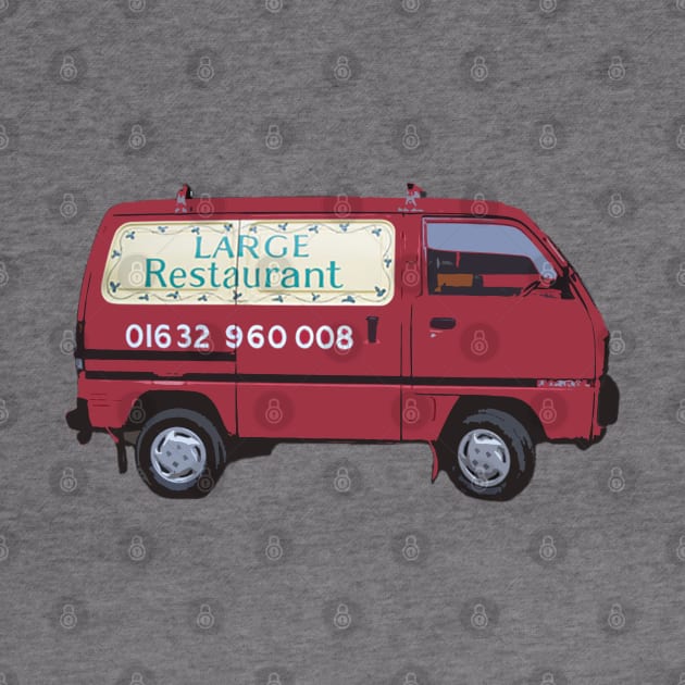 Doc Martin Bert Large Large Restaurant Red Van Cornwall Portwenn by SonnyBoyDesigns